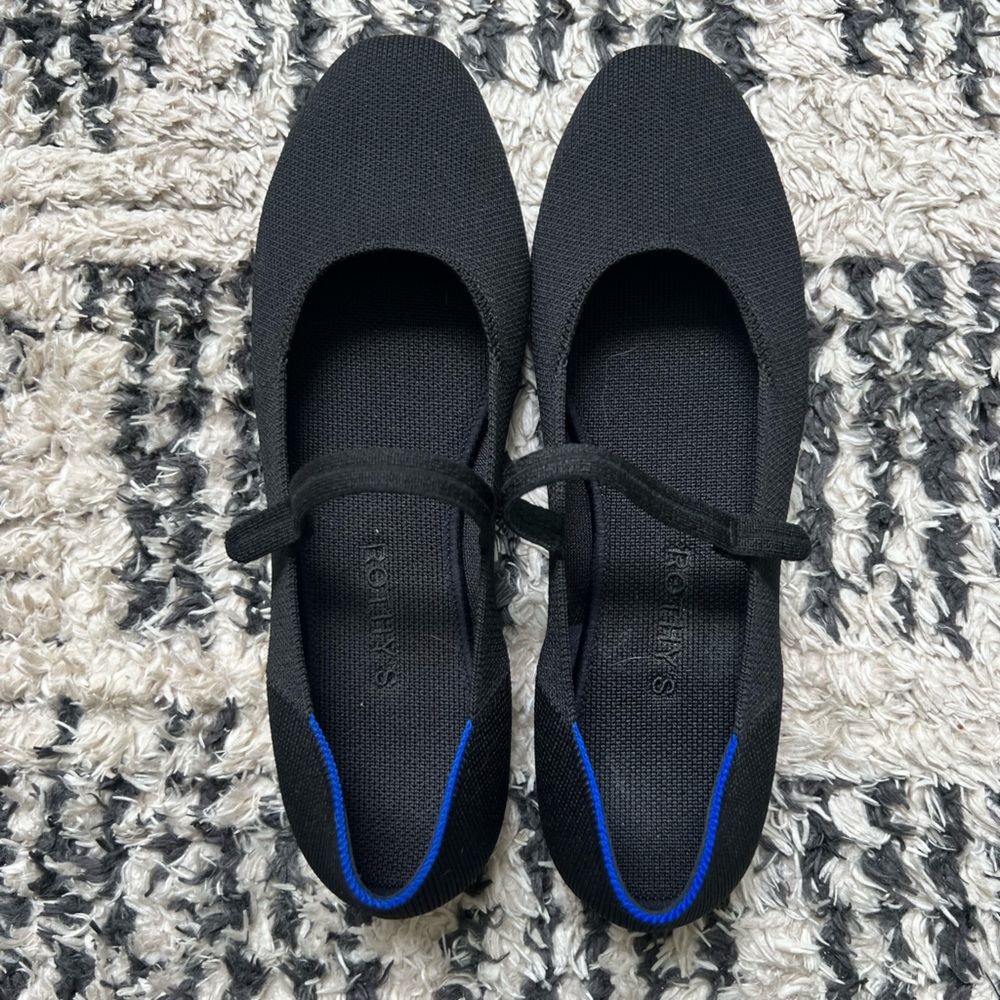 Rothy’s Square Mary Jane Black 10.5